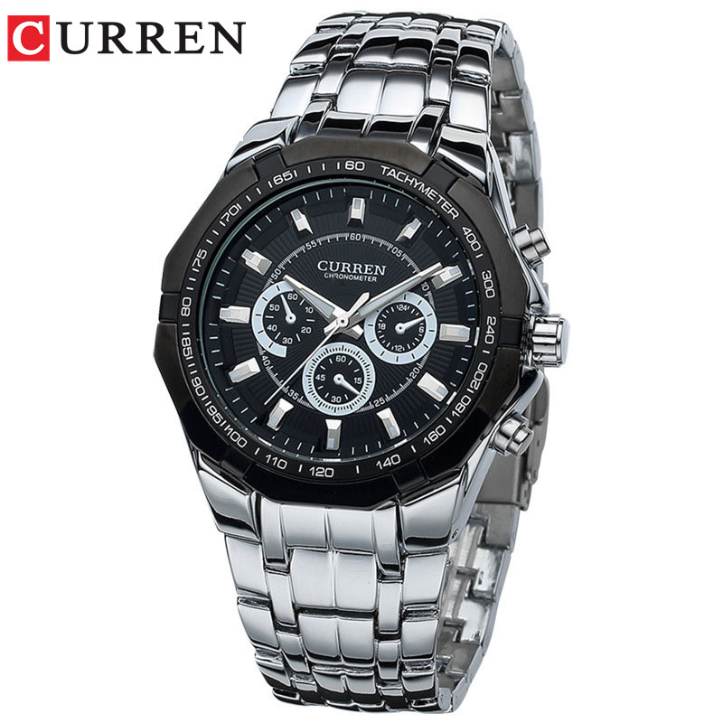 Curren Men's Stainless Steel Waterproof (Red 4.4cm Dial) - CUR118 - Image 2